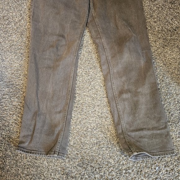 ABERCROMBIE & FITCH 90s Straight Ultra High Rise Curve love jeans. Brown 31 long - Picture 4 of 11